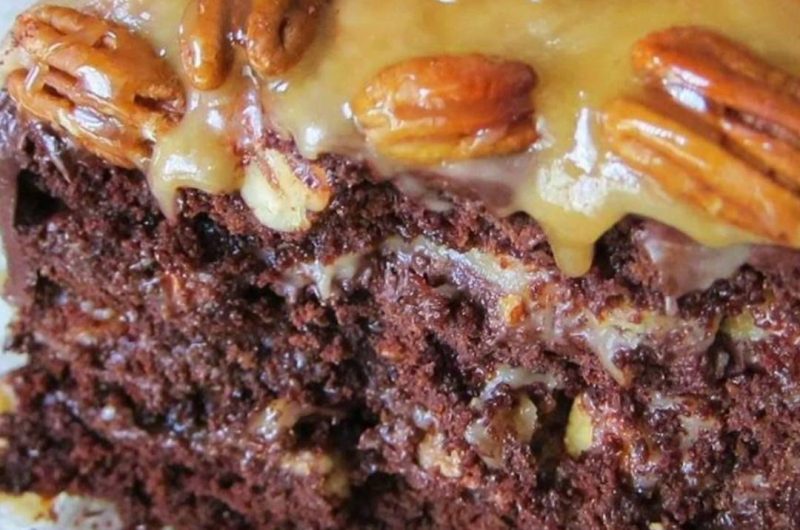 decadent turtle caramel cake recipe a family favorite dessert