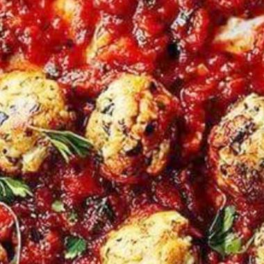 delicious italian chicken meatballs polpette di pollo with homemade tomato sugo