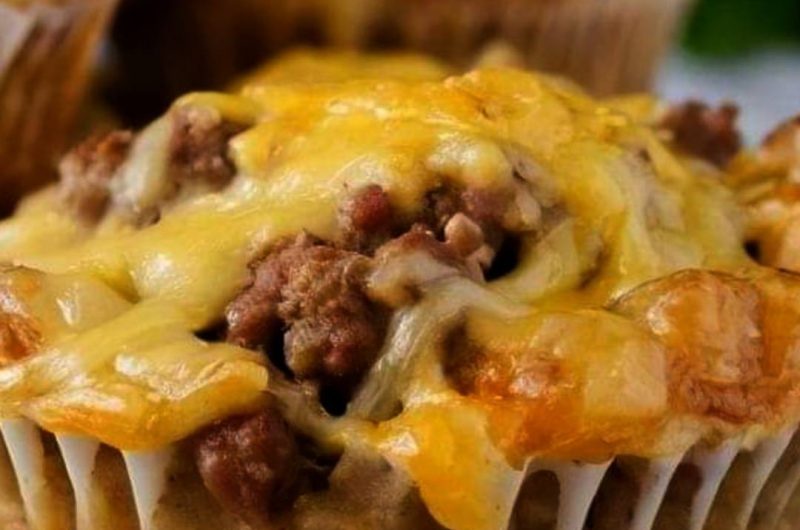 easy 4 ingredient sausage breakfast muffins quick delicious and perfect for busy mornings