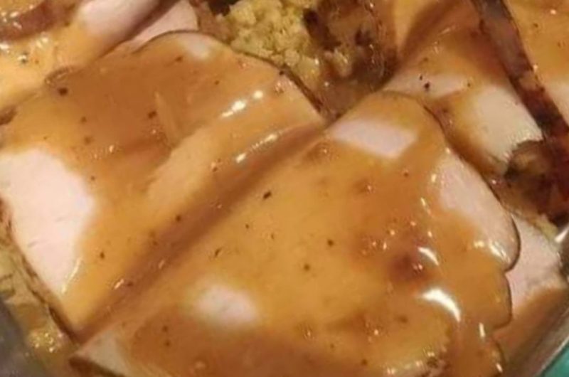 easy and delicious deli turkey pockets with stove top stuffing and gravy