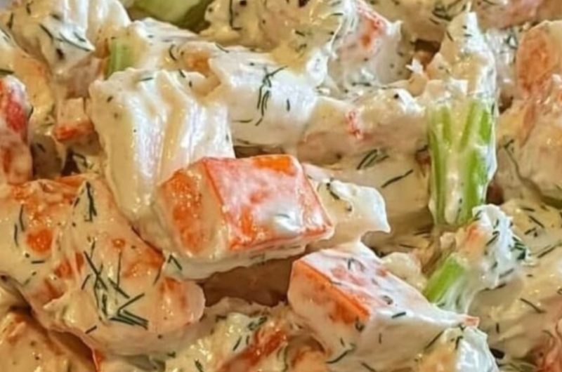 easy and refreshing crab salad recipe perfect for lunch or sides