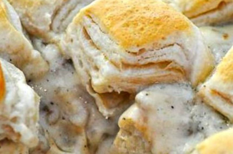 easy biscuits and gravy casserole recipe comfort food breakfast delight