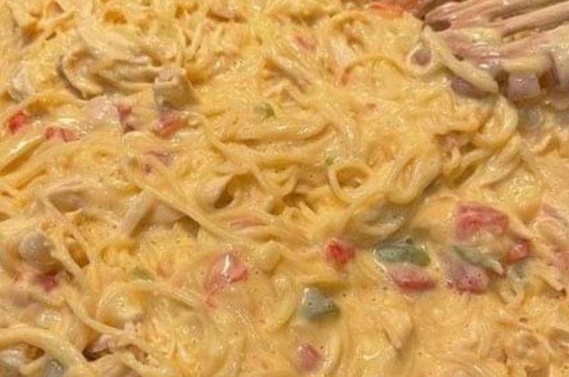 easy chicken noodle casserole recipe creamy cheesy and comforting