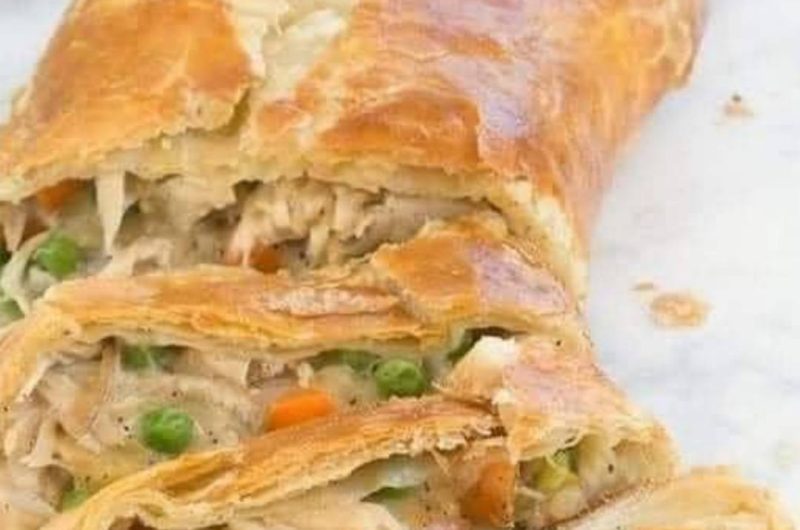 easy chicken pot pie stromboli recipe comfort food reinvented