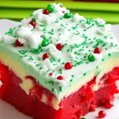 easy christmas poke cake recipe festive colorful and delicious