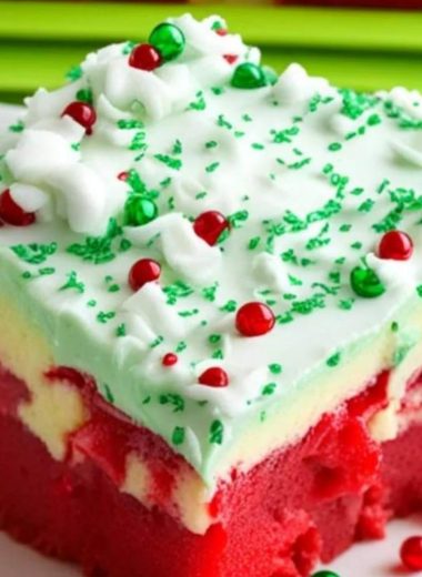 easy christmas poke cake recipe festive colorful and delicious