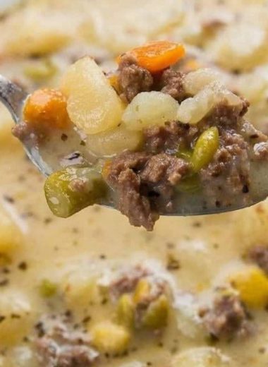 easy creamy crockpot potato and hamburger soup recipe comfort in every spoonful