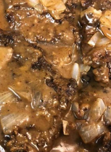 easy cubed steak with onion gravy recipe quick weeknight dinner idea