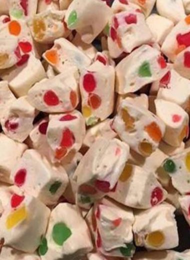 easy holiday nougat recipe festive red and green gumdrop delight