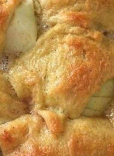easy homemade apple dumplings recipe with cinnamon sugar glaze