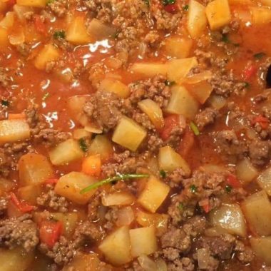 easy homemade picadillo with flour tortillas a flavorful family favorite