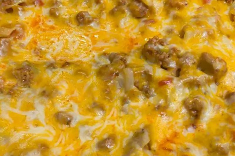 easy low carb cheesy cabbage casserole recipe one pan keto dinner