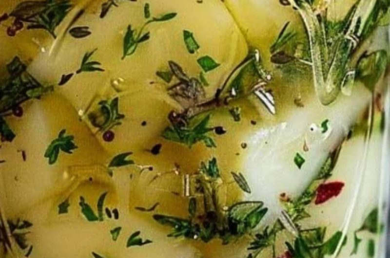 easy marinated cheese in a mason jar a party favorite recipe