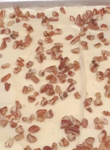 easy moist carrot cake sheet cake recipe with cream cheese frosting