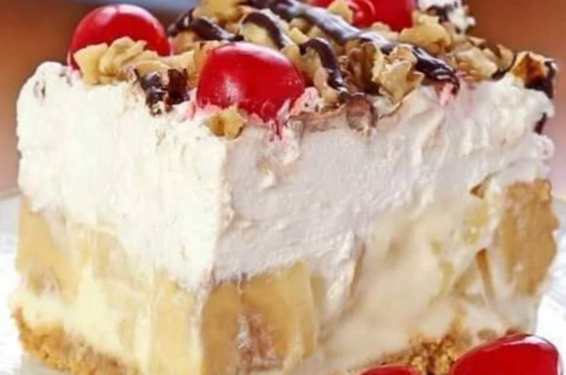 easy no bake banana split dessert recipe a creamy fruity delight