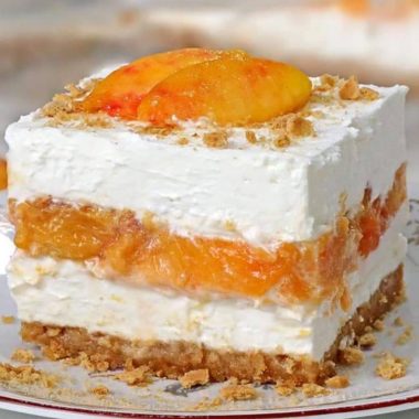 easy no churn peach ice cream dessert recipe perfect summer treat