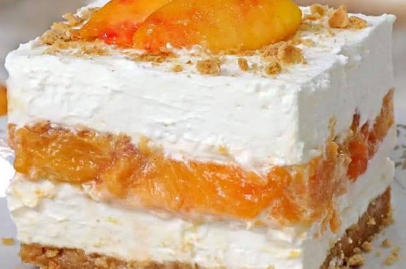 easy no churn peach ice cream dessert recipe perfect summer treat