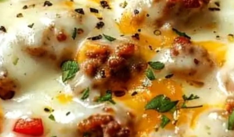 easy one pan ground sausage and rice skillet recipe quick cheesy and family friendly
