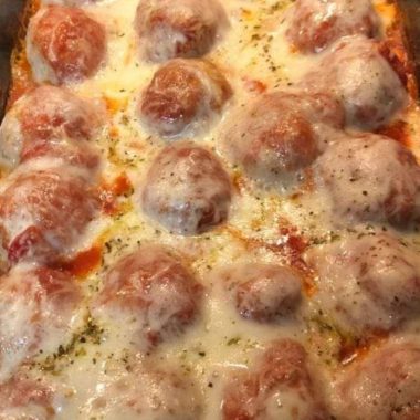 easy one pan meatball casserole recipe cheesy hearty and family friendly