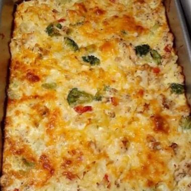 easy overnight christmas breakfast casserole recipe cheesy sausage delight