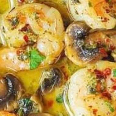 easy pan seared pesto shrimp with mushrooms a quick and flavorful dinner recipe