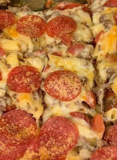 easy pepperoni pizza casserole recipe low carb family friendly comfort food