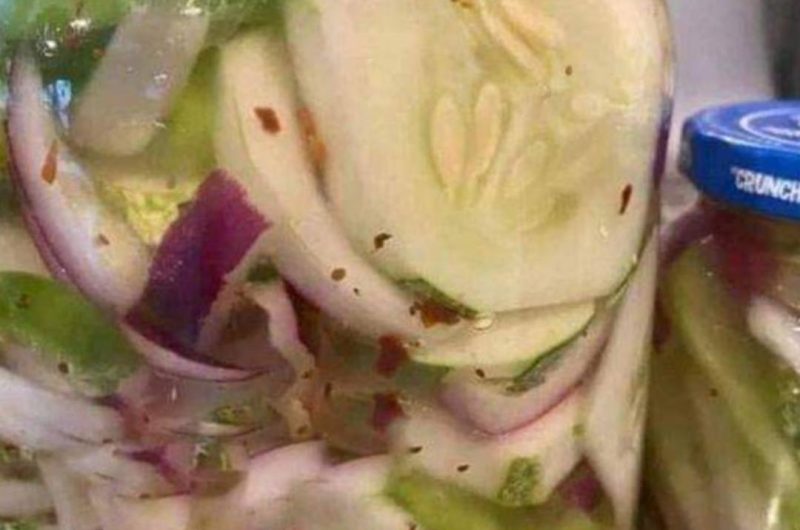 easy refrigerator pickled cucumber salad a crunchy tangy delight that lasts 2 months