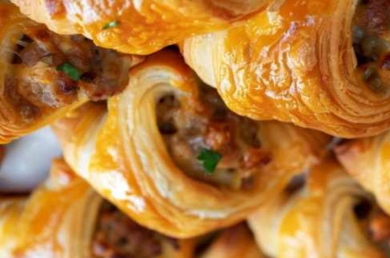 easy sausage cream cheese crescent rolls perfect brunch or party appetizer