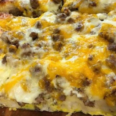 easy sausage egg and cheese biscuit casserole recipe perfect breakfast or brunch