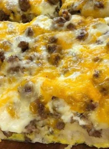 easy sausage egg and cheese biscuit casserole recipe perfect breakfast or brunch