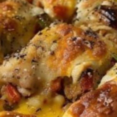easy savory crescent roll bake recipe cheesy chicken delight