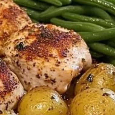 easy sheet pan chicken with roasted potatoes and green beans a one pan wonder
