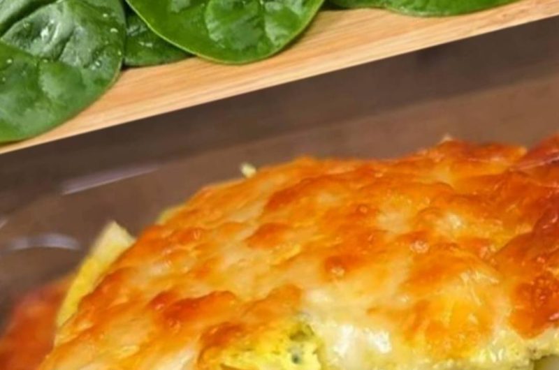 easy spinach and egg skillet with melty cheese a quick healthy breakfast recipe
