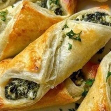 easy spinach and ricotta rolls recipe flaky cheesy and irresistible