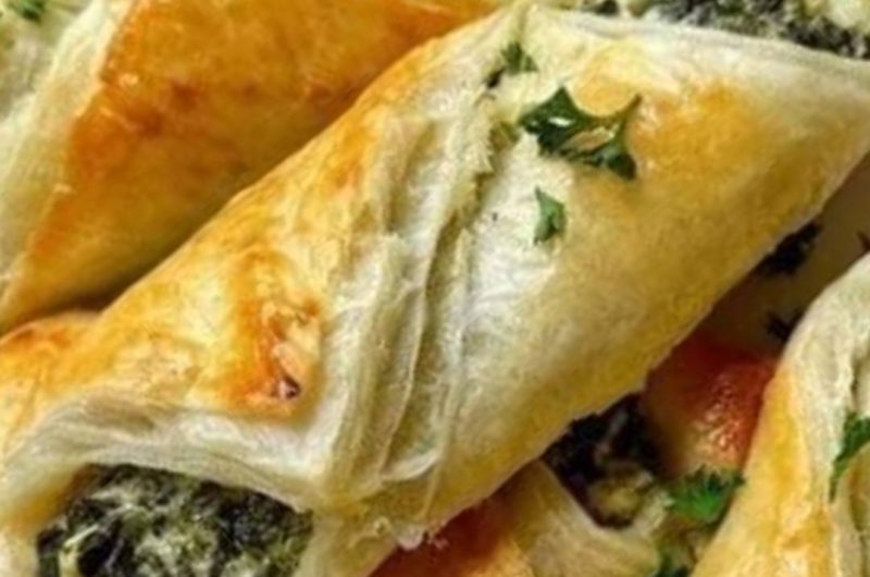 easy spinach and ricotta rolls recipe flaky cheesy and irresistible