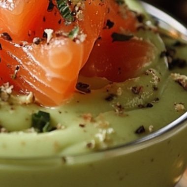 elegant christmas mousse with avocado and smoked salmon a festive appetizer recipe