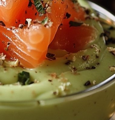 elegant christmas mousse with avocado and smoked salmon a festive appetizer recipe