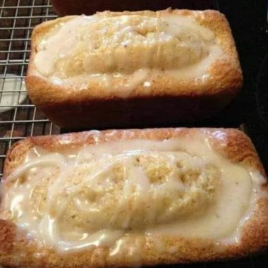 festive eggnog bread recipe a holiday quick bread with cinnamon rum glaze