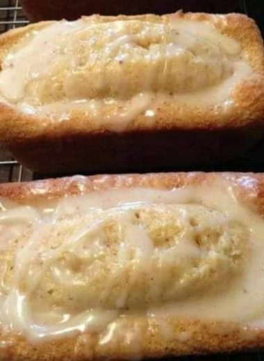 festive eggnog bread recipe a holiday quick bread with cinnamon rum glaze