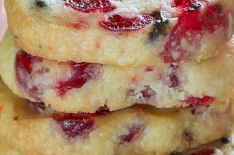 festive maraschino cherry shortbread cookies recipe a holiday delight