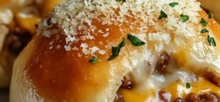 garlic parmesan cheeseburger bombs cheesy flavorful and irresistible
