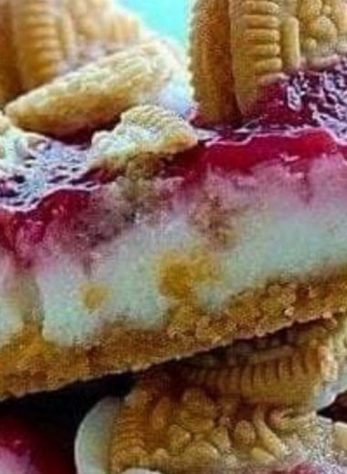 golden oreo strawberry cheesecake bars a sweet creamy and crunchy delight