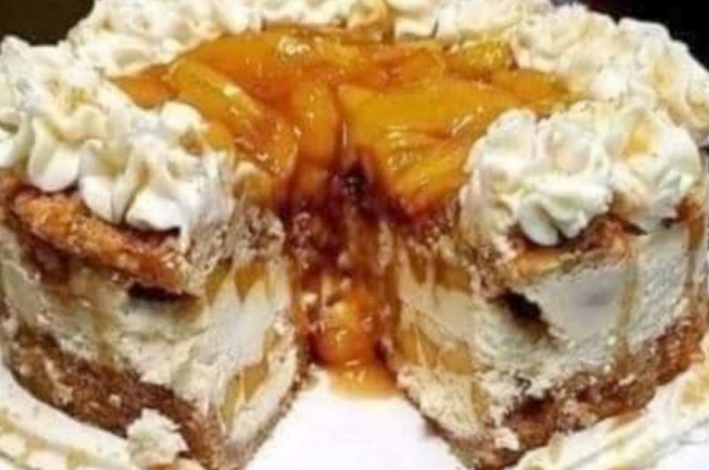 grandmas peach cobbler cheesecake recipe a sweet creamy and fruity delight