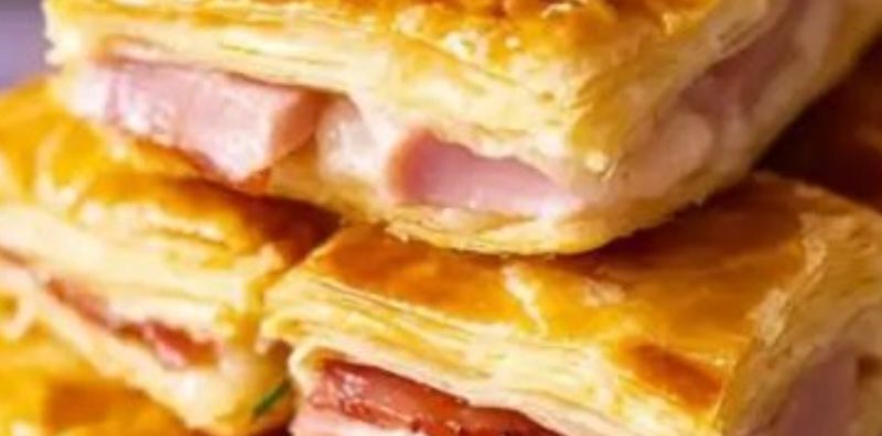 ham and cheese puff pastry pockets easy flaky and irresistible