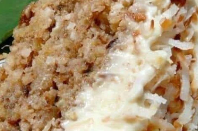 hawaiian wedding cake with whipped cream cream cheese frosting a tropical delight