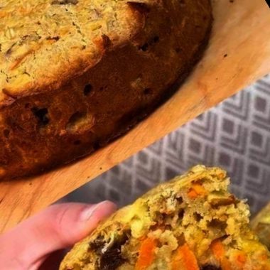 healthy baked oatmeal with carrots and fruits a nutritious breakfast recipe