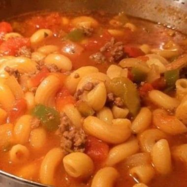 hearty beef and macaroni soup recipe comfort in a bowl