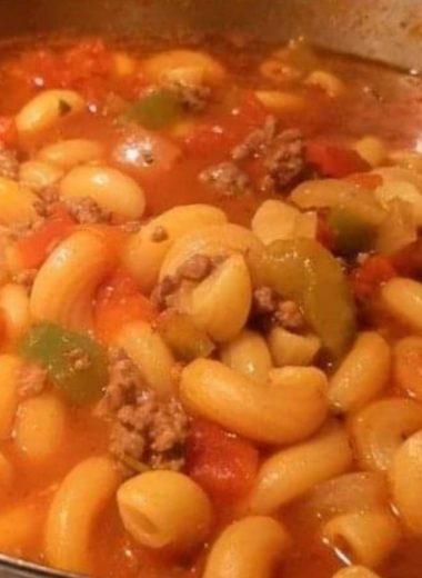 hearty beef and macaroni soup recipe comfort in a bowl