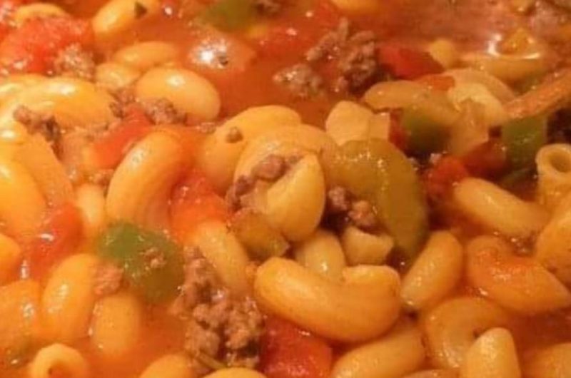 hearty beef and macaroni soup recipe comfort in a bowl
