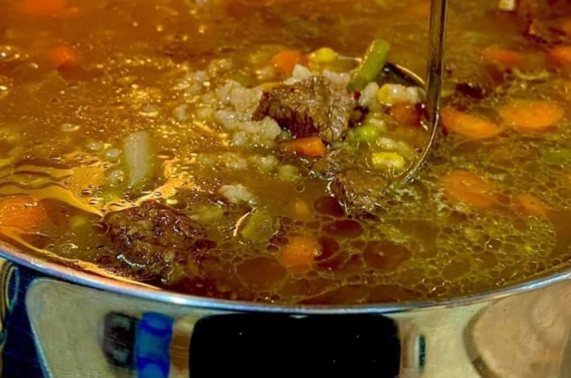 hearty beef barley vegetable soup recipe comforting and nutritious